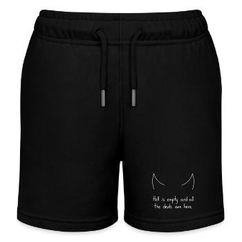 Die Hölle ist leer und alle Teufel sind hier, weiß - Kinder Organic Joggingshorts Mini Bolter von Stanley/Stella - Schwarz - Vorne