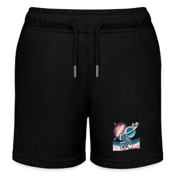 Galaktischer Kreislauf - Kinder Organic Joggingshorts Mini Bolter von Stanley/Stella - Schwarz - Vorne