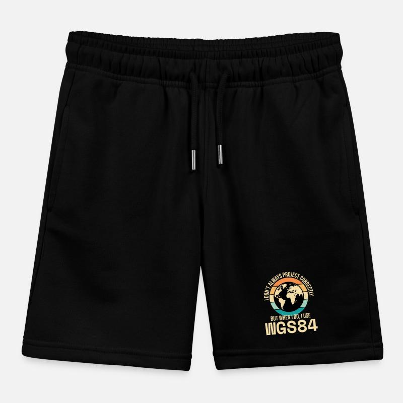 GIS Mapping Geospatial Data Analysis Cartography Kids Organic Sweat Shorts by Stanley/Stella