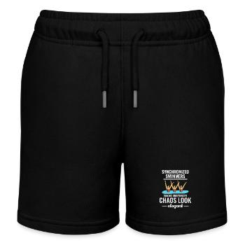 Synchronschwimmen Unterwasser Chaos Elegant - Kinder Organic Joggingshorts Mini Bolter von Stanley/Stella - Schwarz - Vorne