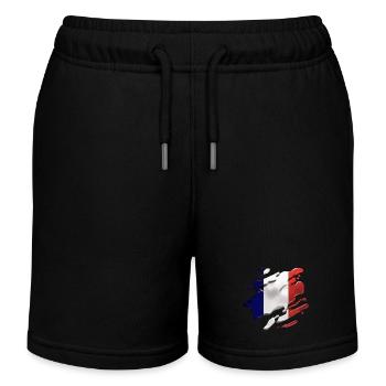 DRAPEAU DE LA FRANCE DRAPEAU FRANCE - Short de jogging enfant bio Stanley/Stella - noir - Devant