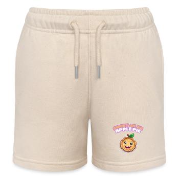 Rich Apple Pie Recipe - Kids Organic Sweat Shorts by Stanley/Stella - soft Ecru - Front
