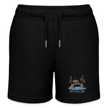 Off-road vehicles - Kids Organic Sweat Shorts by Stanley/Stella - black - Front