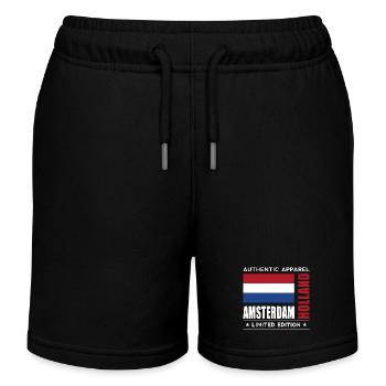 Amsterdam - Short de jogging enfant bio Stanley/Stella - noir - Devant