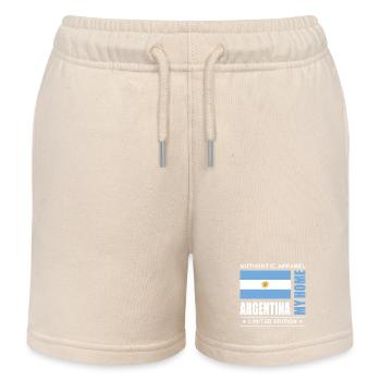 Argentina - Kids Organic Sweat Shorts by Stanley/Stella - soft Ecru - Front