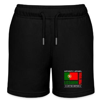 Lisbon - Kids Organic Sweat Shorts by Stanley/Stella - black - Front