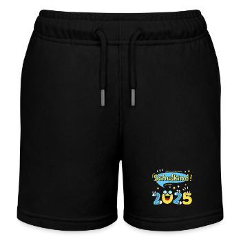 Schulkind 2025 Einschulung Schulanfang - Kinder Organic Joggingshorts Mini Bolter von Stanley/Stella - Schwarz - Vorne