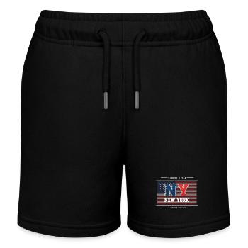 New York - Short de jogging enfant bio Stanley/Stella - noir - Devant