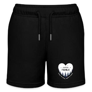 coolste Familie - Kinder Organic Joggingshorts Mini Bolter von Stanley/Stella - Schwarz - Vorne