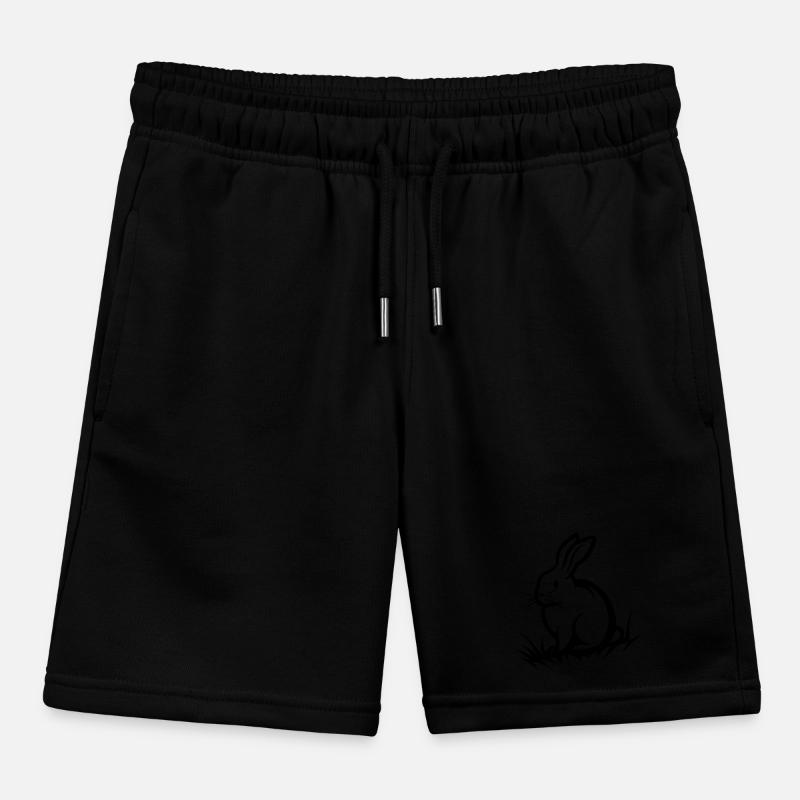 Bunny Easter Kids Organic Sweat Shorts by Stanley/Stella