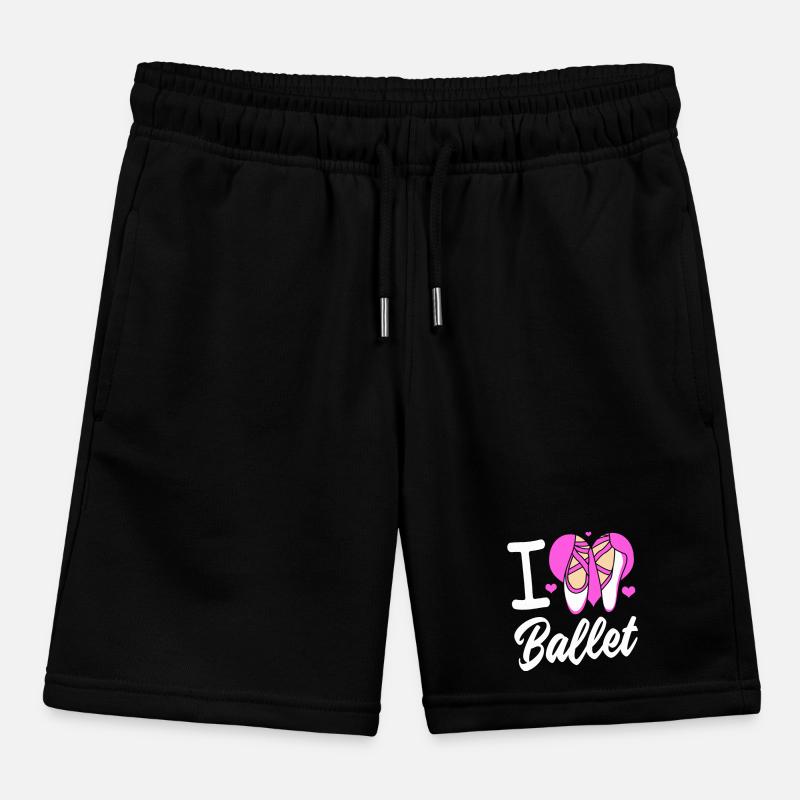 Ballet Ballet Dancer Kids Organic Sweat Shorts by Stanley/Stella