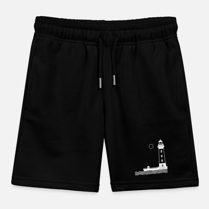 Phare 2 blanc Short de jogging enfant bio Stanley/Stella