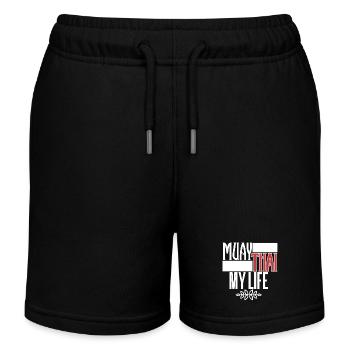 Muay thaï - Short de jogging enfant bio Stanley/Stella - noir - Devant