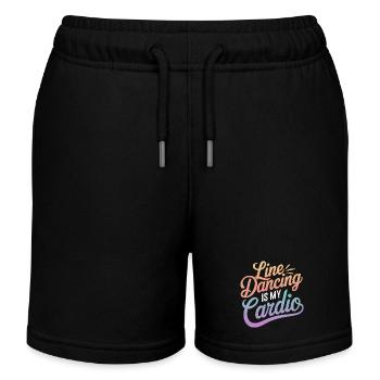 Line Dancing Dancing Dancers - Kids Organic Sweat Shorts by Stanley/Stella - black - Front