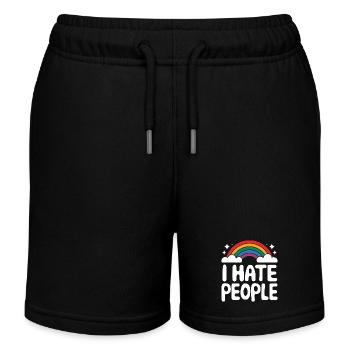 Funny, sarcasm, sarcastic humor, irony - Kids Organic Sweat Shorts by Stanley/Stella - black - Front