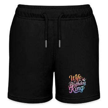 Frau Ehefrau Partnerin Familie Verheiratet - Kinder Organic Joggingshorts Mini Bolter von Stanley/Stella - Schwarz - Vorne