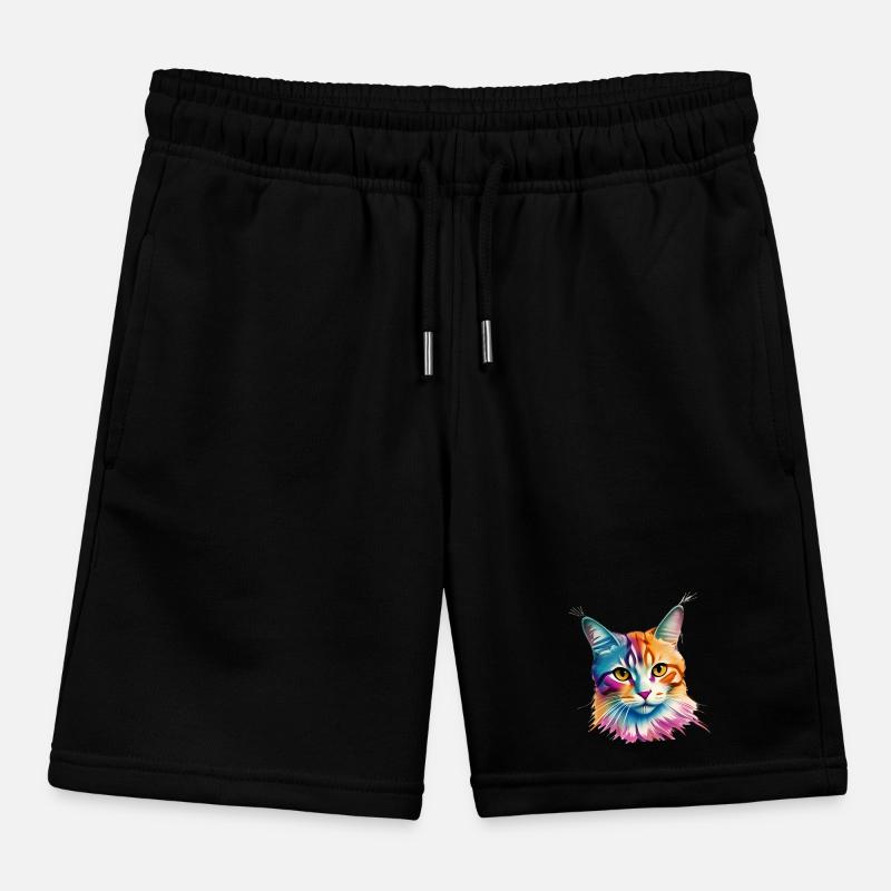Cat Kids Organic Sweat Shorts by Stanley/Stella