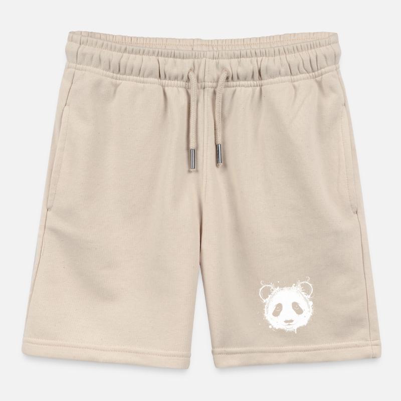 Tête de panda géant Short de jogging enfant bio Stanley/Stella