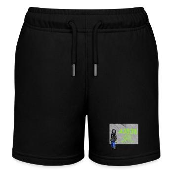 rebelle - Short de jogging enfant bio Stanley/Stella - noir - Devant