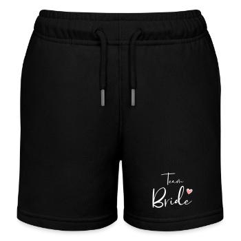 Team Bride Herz Junggesellinnenabschied Geschenk - Kinder Organic Joggingshorts Mini Bolter von Stanley/Stella - Schwarz - Vorne
