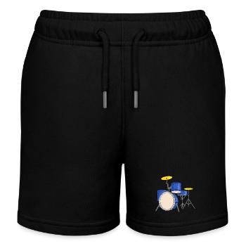 percussion - Short de jogging enfant bio Stanley/Stella - noir - Devant