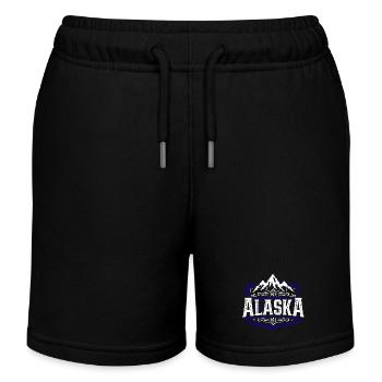 Alaska | Typographie de l'Alaska - Short de jogging enfant bio Stanley/Stella - noir - Devant