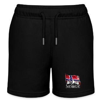 Norway - Kids Organic Sweat Shorts by Stanley/Stella - black - Front