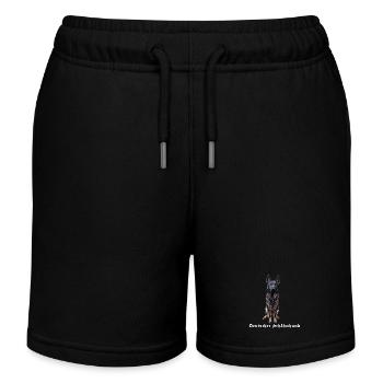 Deutscher Schäferhund Hundemotiv Hundefreunde - Kinder Organic Joggingshorts Mini Bolter von Stanley/Stella - Schwarz - Vorne