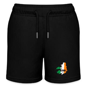 | du comté de Kerry Ireland Contour de la carte du drapeau - Short de jogging enfant bio Stanley/Stella - noir - Devant