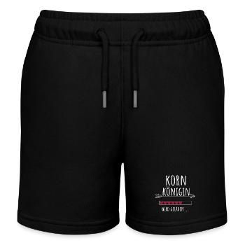 Kornkönigin Landwirtschaft Königin Geschenk - Kinder Organic Joggingshorts Mini Bolter von Stanley/Stella - Schwarz - Vorne