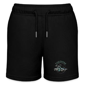 Usedom Beach Chair Illustration du symbole de la mer Baltique - Short de jogging enfant bio Stanley/Stella - noir - Devant