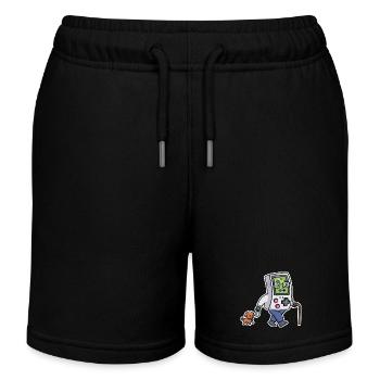 Retrogaming Drôle Jeux Vidéo Portable Humour Gamer - Short de jogging enfant bio Stanley/Stella - noir - Devant
