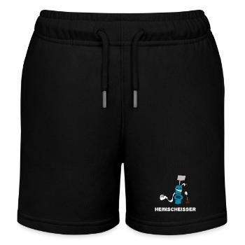 Heimscheisser WC Klo - Kinder Organic Joggingshorts Mini Bolter von Stanley/Stella - Schwarz - Vorne