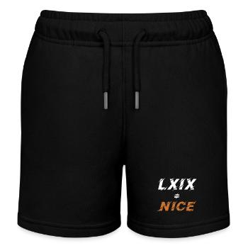69=Nice en chiffres romains - Short de jogging enfant bio Stanley/Stella - noir - Devant
