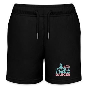 Ballerina Mädchen - Kinder Organic Joggingshorts Mini Bolter von Stanley/Stella - Schwarz - Vorne