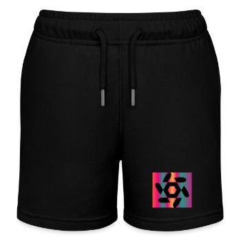 DESIGN. ART. GEEK. VINTAGE. GRAPHIQUE. MANGA. ASIE - Short de jogging enfant bio Stanley/Stella - noir - Devant