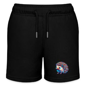 Igel - Kinder Organic Joggingshorts Mini Bolter von Stanley/Stella - Schwarz - Vorne