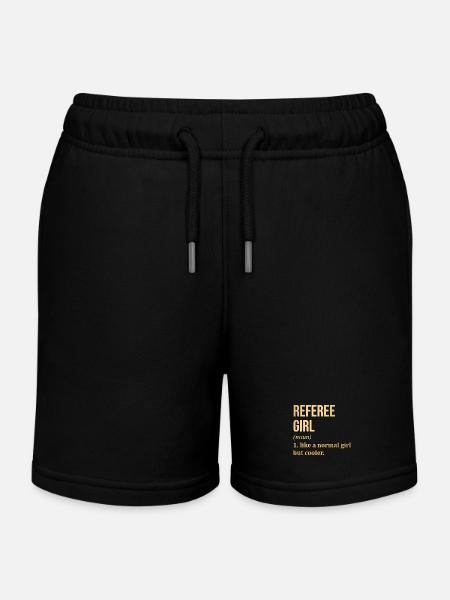 Arbitre Arbitre Arbitre - Short de jogging enfant bio Stanley/Stella - noir