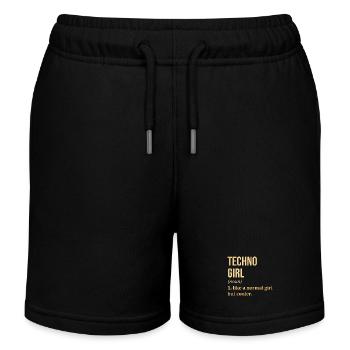 Techno - Kinder Organic Joggingshorts Mini Bolter von Stanley/Stella - Schwarz - Vorne