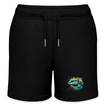Gecko - Kinder Organic Joggingshorts Mini Bolter von Stanley/Stella - Schwarz - Vorne