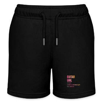 Guitar - Kids Organic Sweat Shorts by Stanley/Stella - black - Front