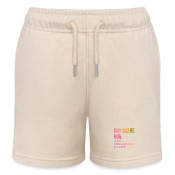 Garde d’enfants - Short de jogging enfant bio Stanley/Stella - écru doux - Devant