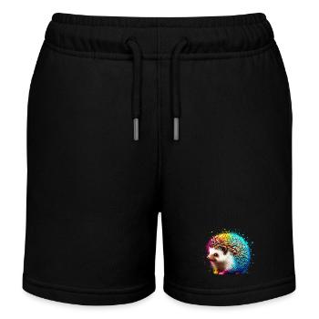 Igel - Kinder Organic Joggingshorts Mini Bolter von Stanley/Stella - Schwarz - Vorne