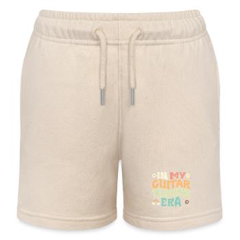 in my guitar teacher era - Kids Organic Sweat Shorts by Stanley/Stella - soft Ecru - Front