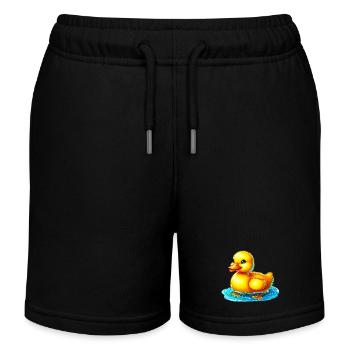 Entenküken Ente Ente Ente Ente - Kinder Organic Joggingshorts Mini Bolter von Stanley/Stella - Schwarz - Vorne