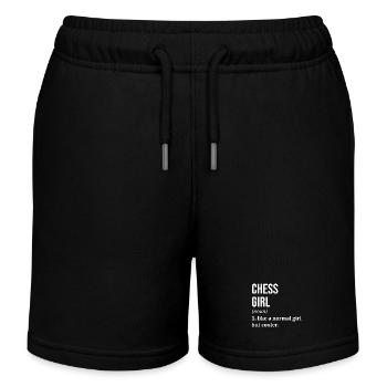 Chess - Kids Organic Sweat Shorts by Stanley/Stella - black - Front