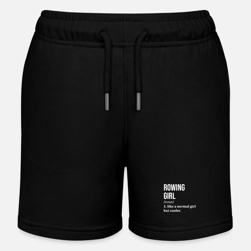 Rudern - Kinder Organic Joggingshorts Mini Bolter von Stanley/Stella - Schwarz