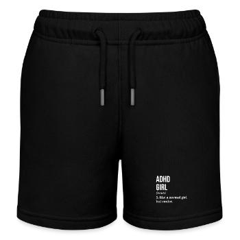 TDAH - Short de jogging enfant bio Stanley/Stella - noir - Devant