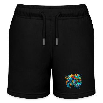 Turtle - Kids Organic Sweat Shorts by Stanley/Stella - black - Front