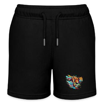 Guépard - Short de jogging enfant bio Stanley/Stella - noir - Devant